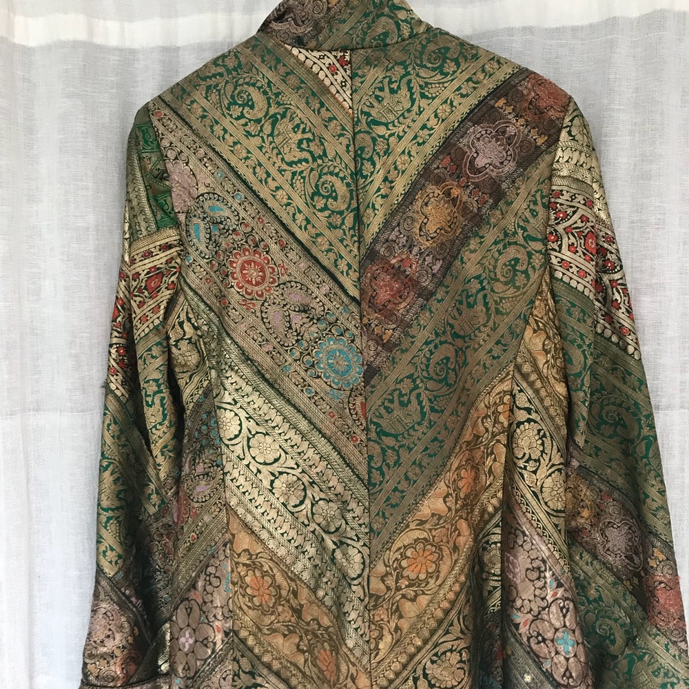 Lili Butler jacket Indian Brocade ONE OF A KIND - Picture 3 of 10